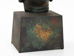 Painted Metal Sculpture of Buddha - 791024