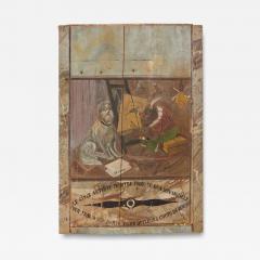 Painted Panel The Monkey Artist and His Dog - 4329650