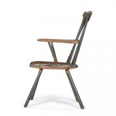 Painted Primitive Welsh Windsor Armchair - 4376696