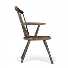 Painted Primitive Welsh Windsor Armchair - 4376697