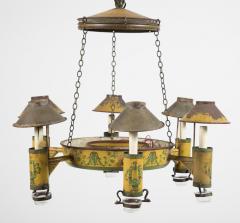 Painted Tole 6 Light Chandelier - 2117081