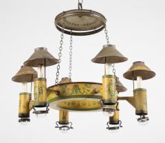 Painted Tole 6 Light Chandelier - 2117082