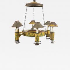 Painted Tole 6 Light Chandelier - 2120262