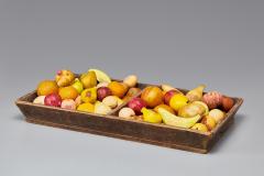Painted Wooden Tray with Stone Fruit - 3065991