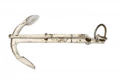 Painted Wrought Iron Anchor - 4672133