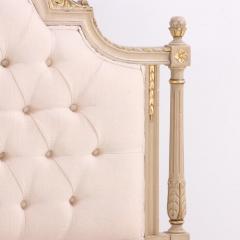 Painted carved and giltwood bed in the Louis XV style C 1950  - 4010835