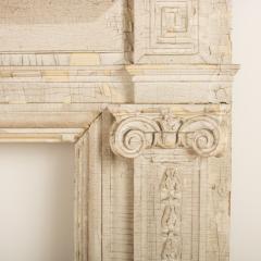 Painted fireplace mantel with restrained use of classical elements - 1697339