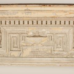 Painted fireplace mantel with restrained use of classical elements - 1697350