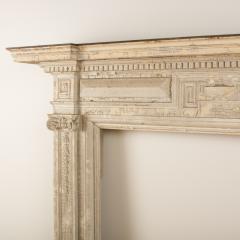 Painted fireplace mantel with restrained use of classical elements - 1697351