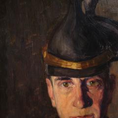 Painting Portrait of a soldier signed Vass E and dated 1915 - 4346273