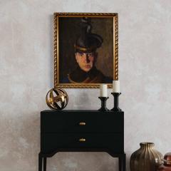Painting Portrait of a soldier signed Vass E and dated 1915 - 4346278
