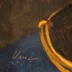 Painting Portrait of a soldier signed Vass E and dated 1915 - 4346282