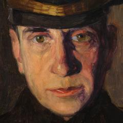 Painting Portrait of a soldier signed Vass E and dated 1915 - 4346284