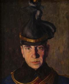 Painting Portrait of a soldier signed Vass E and dated 1915 - 4351873