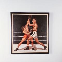 Painting of Boxers by Frank Follmer circa 1930s - 4179181