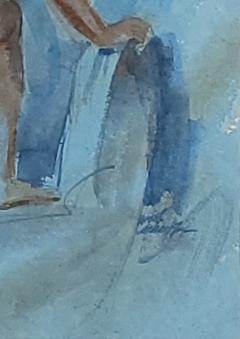 Painting of a Standing Figure circa 1970 - 4211209