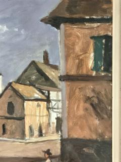 Painting of a Town Square by Wallace Smith Mexico circa 1920 - 4212949