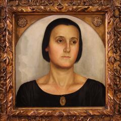 Painting portrait of a woman signed Alad r Kaczi ny and dated 1923 - 3923851