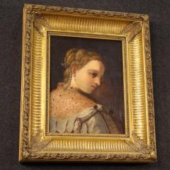 Painting portrait of a young noblewoman from 19th century - 3939252