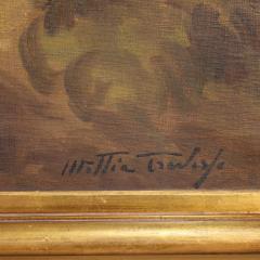 Painting signed Mattia Traverso from the 20th century cherubs game - 4103758