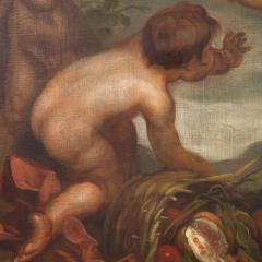 Painting signed Mattia Traverso from the 20th century cherubs game - 4103764