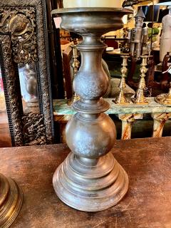 Pair 17th Century Italian Bronze Candlesticks Pricket Sticks - 2599140