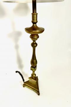 Pair 18th Century Bronze Altar Sticks as Floor Lamps - 3903350