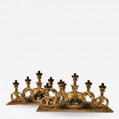 Pair 18th Century Spanish Colonial Altar Candelabra - 1892186