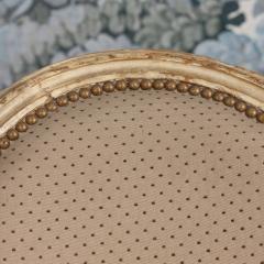 Pair 18th c French Louis XVI Fauteuils in Original Paint Signed - 4690543