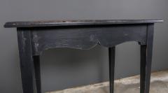 Pair 1930s Swedish Black Painted Gustavian Style Tables - 2207072