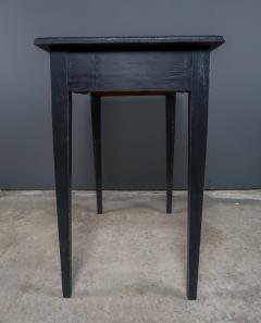 Pair 1930s Swedish Black Painted Gustavian Style Tables - 2207075