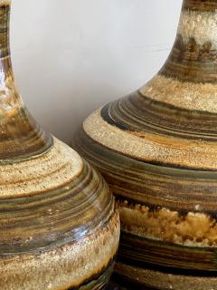 Pair 1960s Nova of California Hand thrown Ceramic Lamps - 4643559