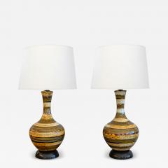 Pair 1960s Nova of California Hand thrown Ceramic Lamps - 4643738