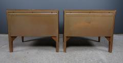 Pair 1970 Curved Walnut Nightstands by Strata for Unagusta USA - 2298709