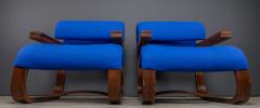 Pair 1972 Jan Bo an Czech Embassy Chairs Thonet TON  - 2215918