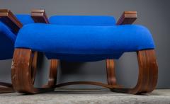 Pair 1972 Jan Bo an Czech Embassy Chairs Thonet TON  - 2215919