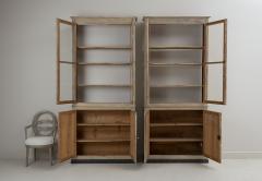 Pair 19th C French Directoire Style Biblioth que Bookecases In Original Paint - 2310962