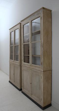 Pair 19th C French Directoire Style Biblioth que Bookecases In Original Paint - 2310965