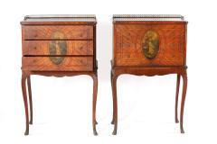 Pair 19th Century Adams Style Satinwood Tables Chests - 1574359