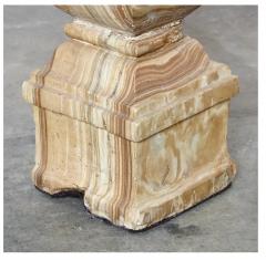 Pair 19th Century Alabaster Baluster Lamps - 3036959