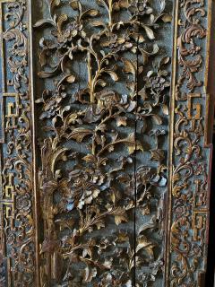 Pair 19th Century Chinese Highly Carved Panels - 3097125