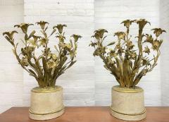 Pair 19th Century French Dore Bronze and Marble Candelabras - 2254996