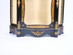Pair 19th Century French Napoleon III Boulle Marquetry Ebonized Side Cabinets - 3329019