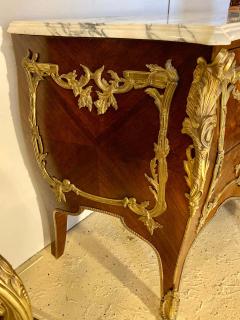 Pair 19th Century King and Queen Compatible Marble Top Commodes or Chest - 1240644