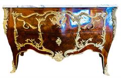 Pair 19th Century King and Queen Compatible Marble Top Commodes or Chest - 2977097