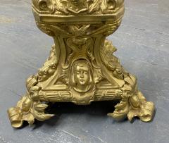 Pair 19th Century Tall Brass Italian Pricket Sticks - 2427551