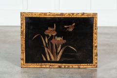 Pair 19thC English Bamboo Laquered Tables - 3139149