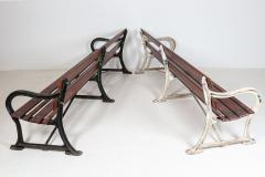 Pair 19thC English Cast Iron Benches - 2095444