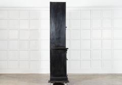 Pair 19thC English Ebonised Pine Glazed Housekeepers Cupboards - 4470351