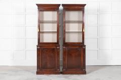 Pair 19thC English Mahogany Glazed Cabinets - 2665211